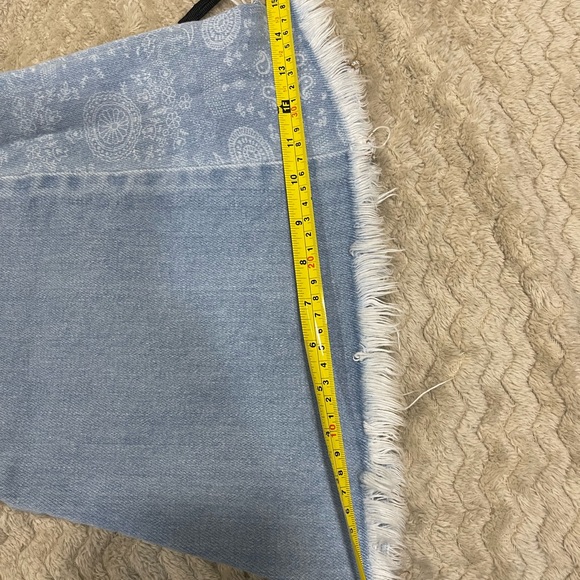 SIZE 7/27 KANCAN ESTILO JEANS HIGH RISE EXTREME FLARE HIPPIE BOHO FUNKY - Picture 8 of 9